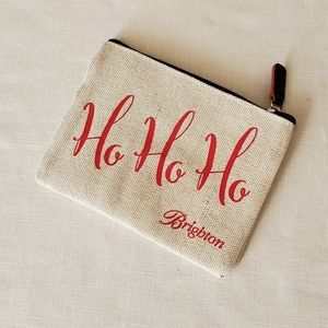 New Sealed in Package Retired Small Brighton Ho Ho Ho Pouch